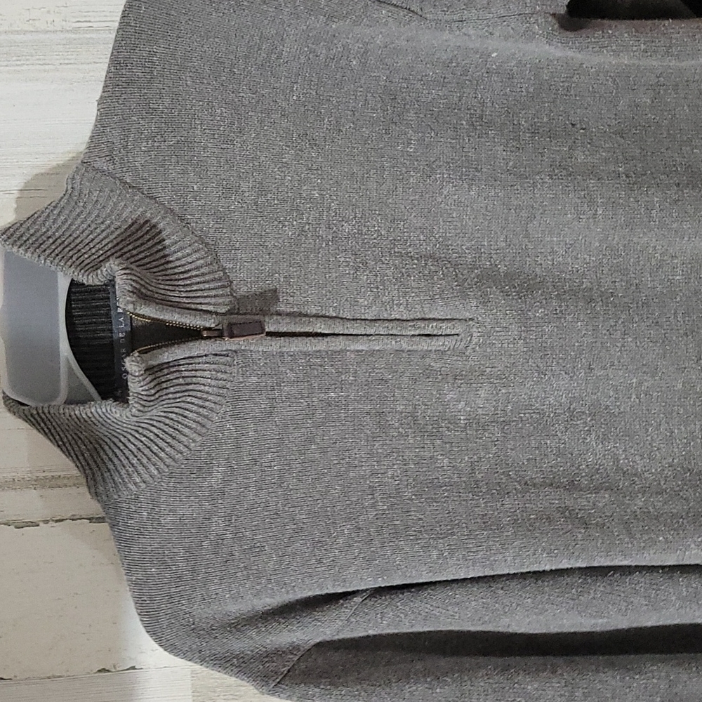 OSCAR DE LA RENTA HALF ZIP SWEATER - Picture 5 of 11
